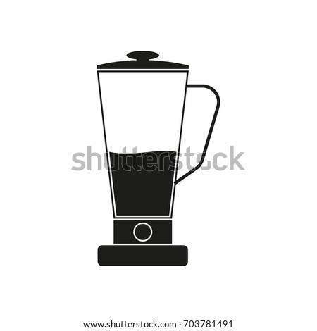 Mixer silhouettes Vector black icon on white background