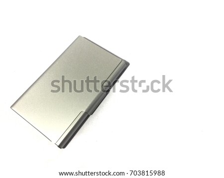 Case card isolated on white background.