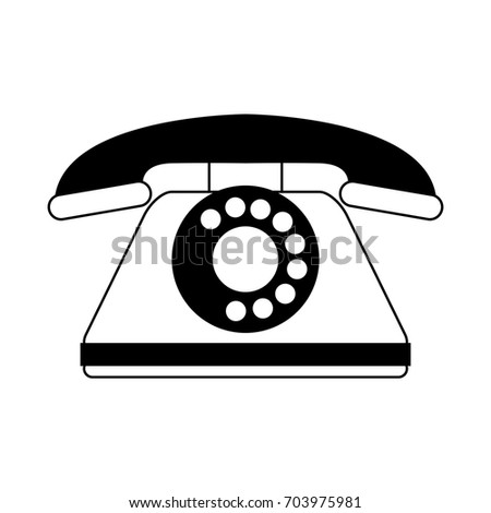 vintage rotary phone icon image 