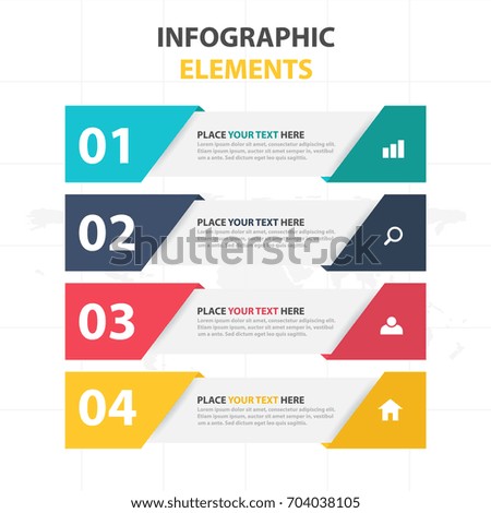 Business Infographic timeline process template, Colorful Banner text box design for presentation, presentation for workflow diagram design
