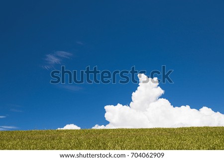 Blue sky and cloud cover background material