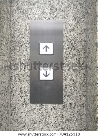 Elevator Call Panel, Up and Down Buttons
