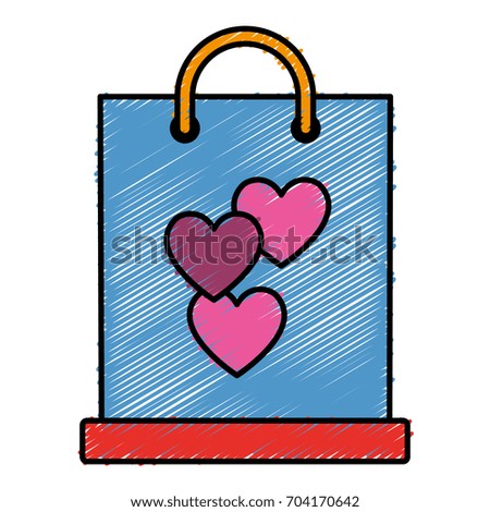 gift bag with heart icon 