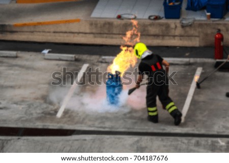 firefighters are teaching how to fire.