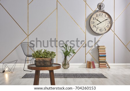 decorative design for home, office and hotel wall, empty space