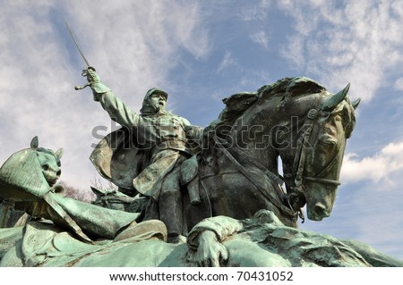 Civil War Soldier Statue in Washington DC Royalty-Free Stock Photo #70431052