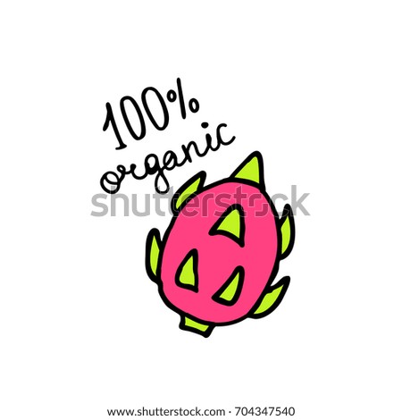 pitaya doodle icon