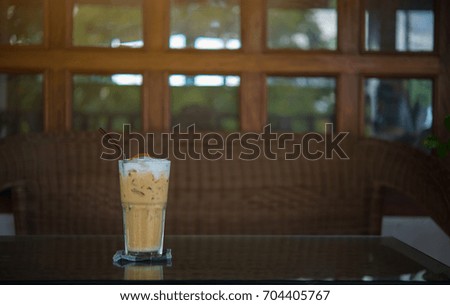 Iced Coffee glass