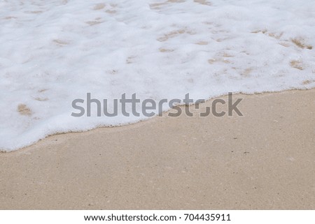 Soft wave on sand