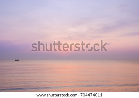 dawn at the sea
