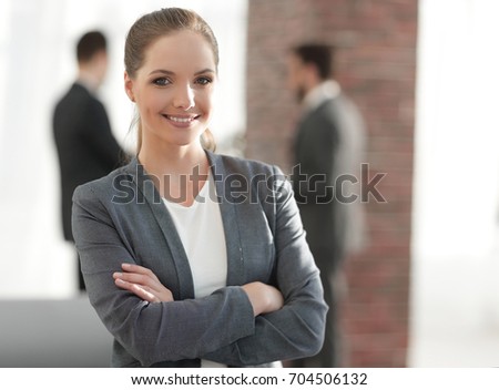 portrait of a woman employee of the company