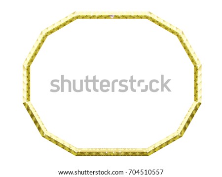 Gorgeous yellow diamond texture border, box, ornament, vector data
