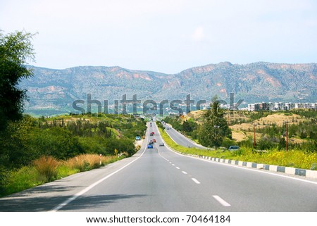 Road in Northern Cyprus.