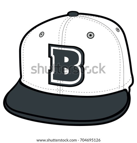 Isolated Baseball cap icon on a white background, vector illustration