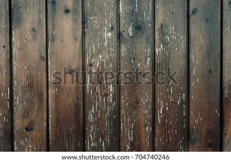Rustic dark wooden background, photo texture. Top view.
