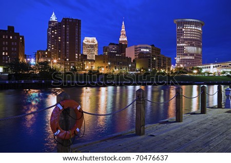 Skyline of Cleveland, Ohio, USA