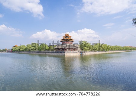 Beijing the Imperial Palace watchtower scenery