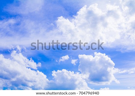blue sky with rain cloud, vivid summer time art of nature beautiful and copy space for add text
