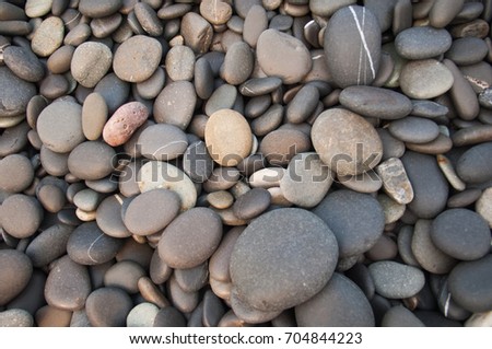 Beach Pebbles texture or background.