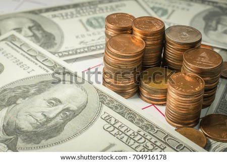 Make money by business idea concept image close up