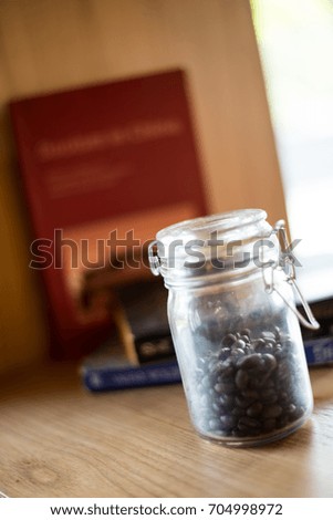 coffee bean in jar