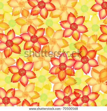 Colorful floral seamless pattern - light colors