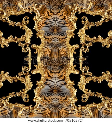 leopard  baroque
