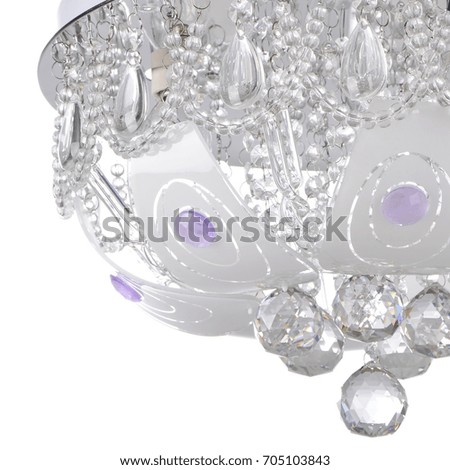 Chandelier isolated on white background