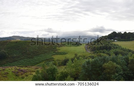 Mid-Wales hills