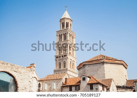Picture of historical building in Split Old Town, Croatia on summertime