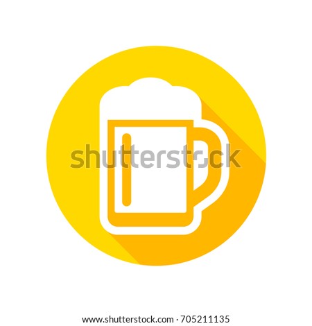 Beer flat icon vector