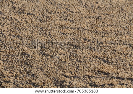 Crushed stone as a background.