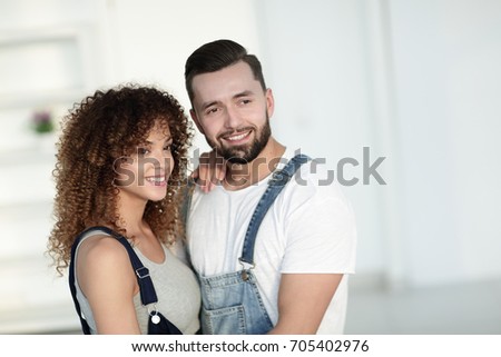 Portrait of a beautiful young couple