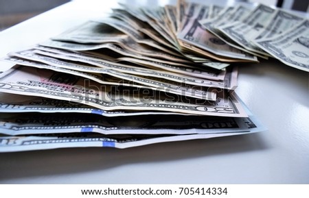 USA currency notes, dollars of every kind