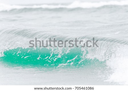 Waves splashing in the ocean.