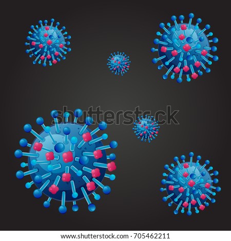 Influenza virus concept