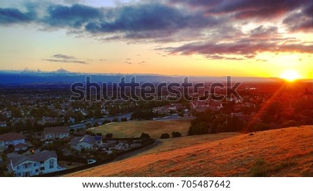 San Jose at sunset