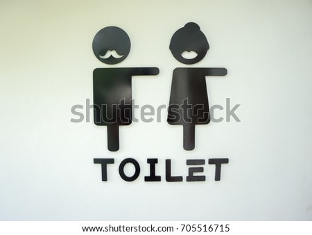 art toilet sign,wc sign 