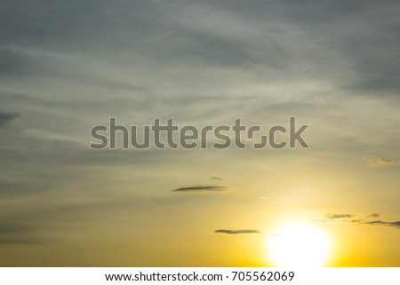 Beautiful clouds before sunset. Colorful cloud background.