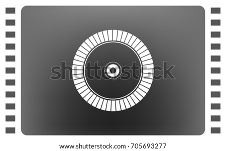 Diamond disc for concrete cutting - vector icon