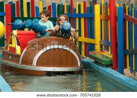 Water game in water park , Aquapark
