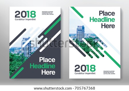 City Background Business Book Cover Design Template in A4. Can be adapt to Brochure, Annual Report, Magazine,Poster, Corporate Presentation, Portfolio, Flyer, Banner, Website. Royalty-Free Stock Photo #705767368