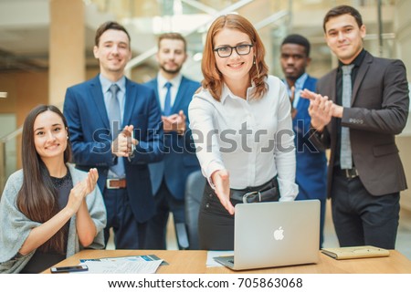 Businessmen making handshake the city - business etiquette, congratulation, merger and acquisition concepts Royalty-Free Stock Photo #705863068