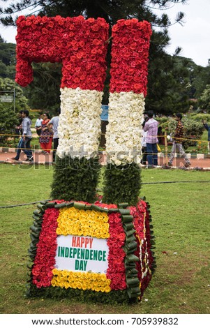 Image of flower show in Bangalore