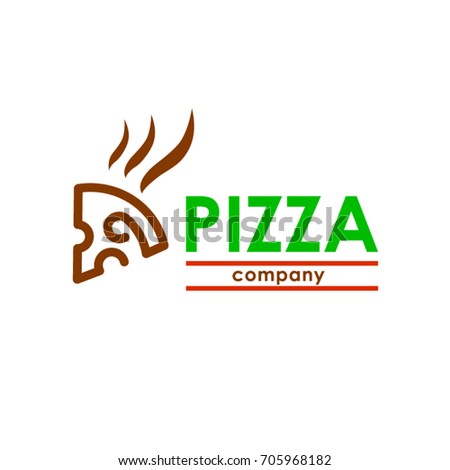 Pizza Hot Logo. Template Design Vector Design Illustration Eps.10. Pizza restaurant vector logo
