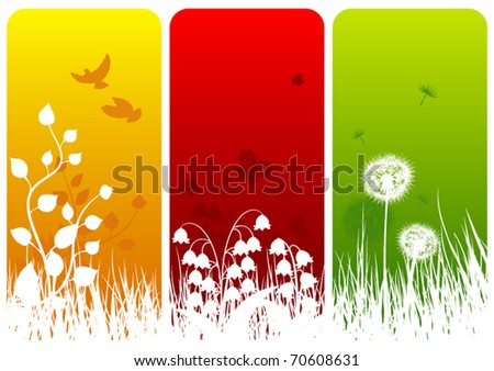 Three nature related background designs