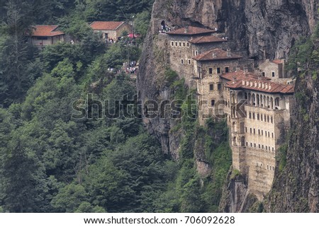 Sumela Monastery Trabzon, Turkey Royalty-Free Stock Photo #706092628