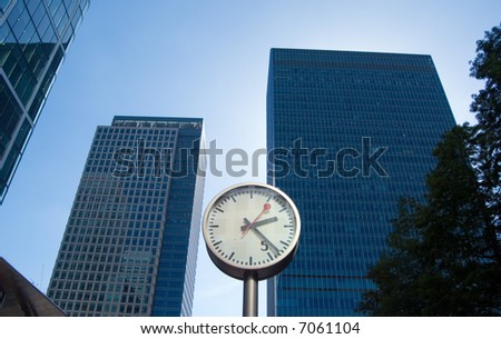 concept image of business versus time