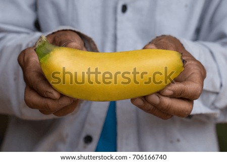 Close up of Fresh banana.