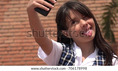Selfie Of Hispanic Girl